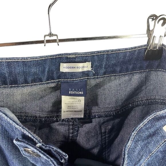 Basic Editions Bootcut Jeans 10M Women’s Dark Wash Pre-Owned [#4081] - Picture 5 of 6